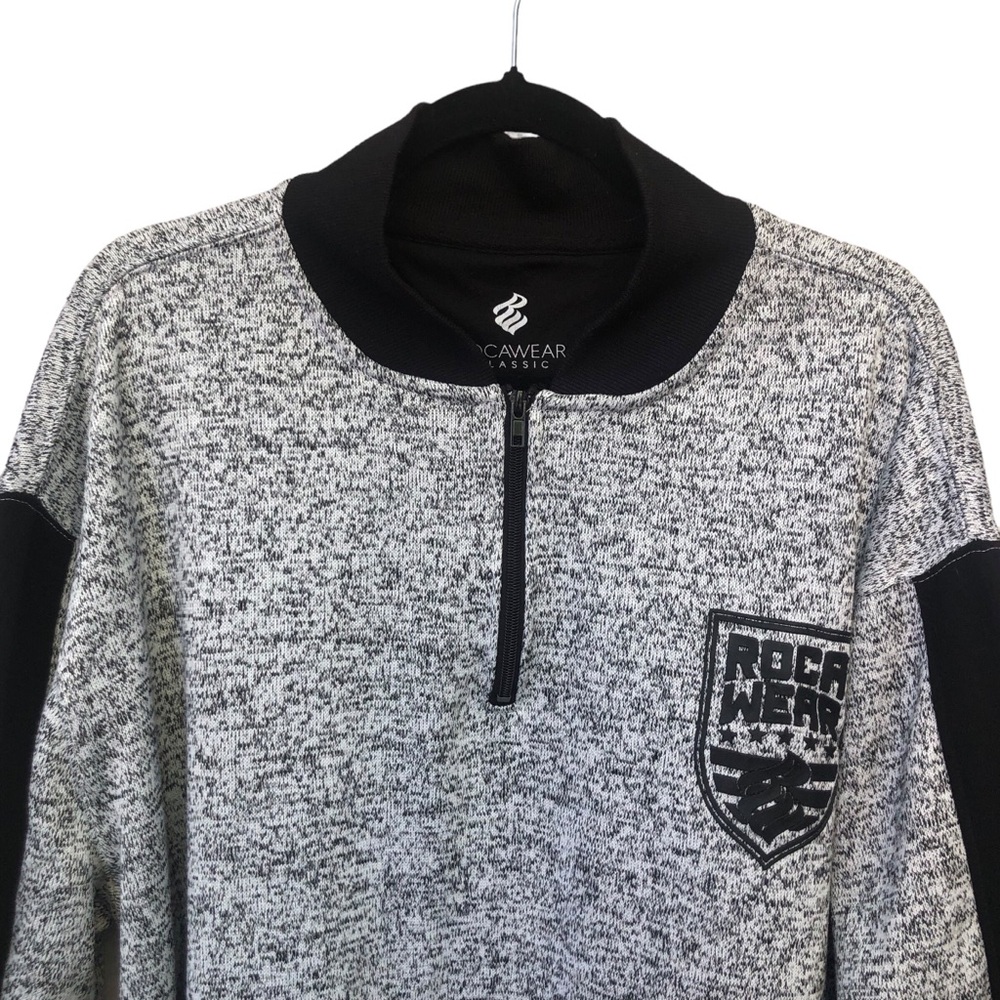 Rocawear Gray & Black Sweatshirt size 2XB - Picture 2 of 7
